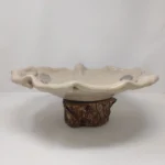 Centro redondo Beig decorado